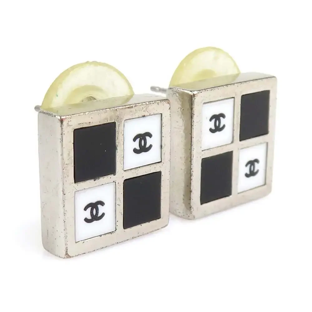 Chanel Earrings Silver-Tone Metal #261247C54B